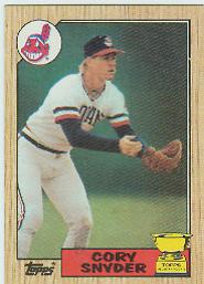 1987 Topps Baseball Cards      192     Cory Snyder